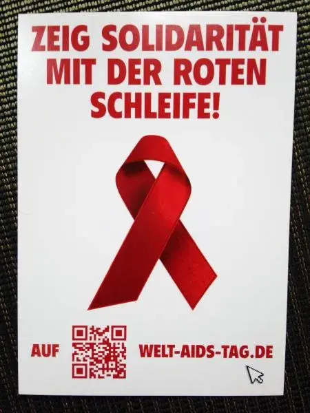 Welt Aids Tag - Rote Schleife Welt Aids Tag - Rote Schleife