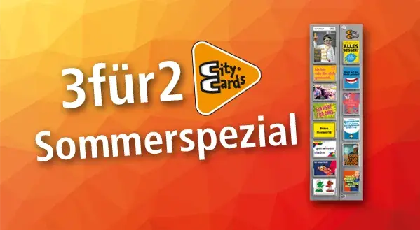 3für2 CityCards Sommerspezial