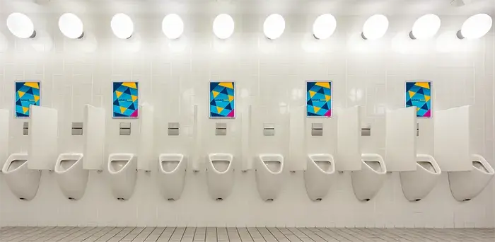 Toilettenwerbung Toilettenwerbung