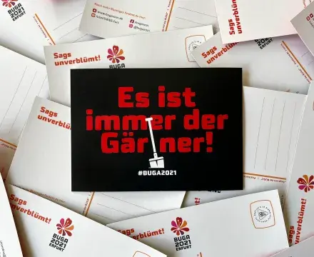 CityCards Kampagne der BUGA in Erfurt 2021