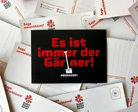 CityCards Werbekampagne der BUGA in Erfurt 2021
